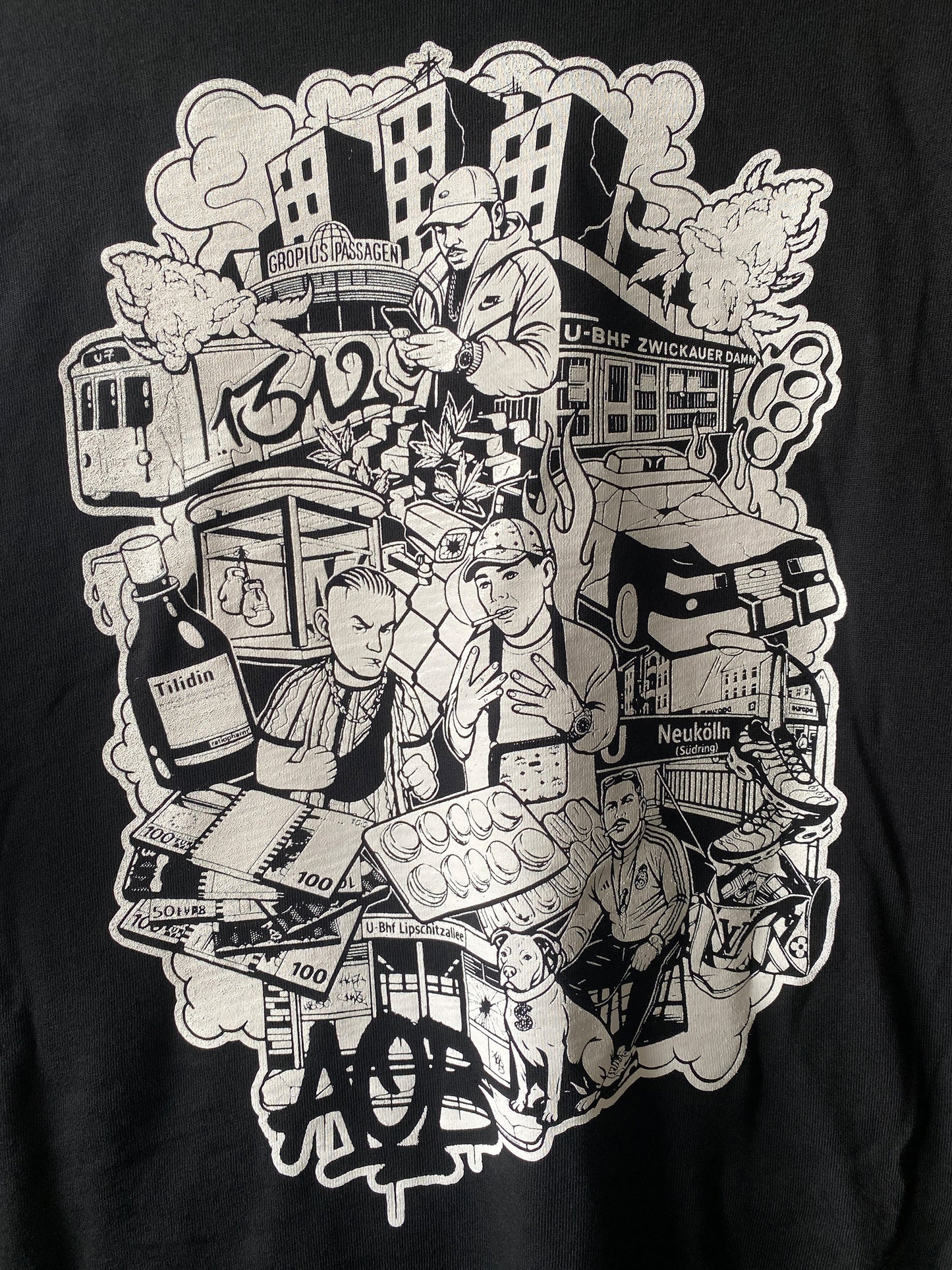 AOB - "447" Oversized T-Shirt (black)