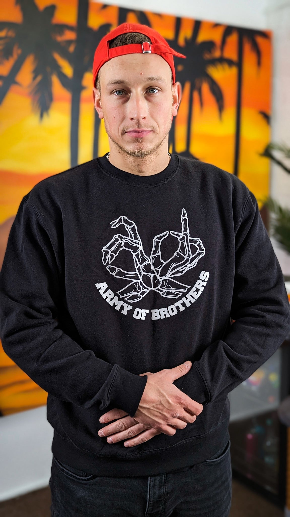 AOB Glow Skelett Crewneck