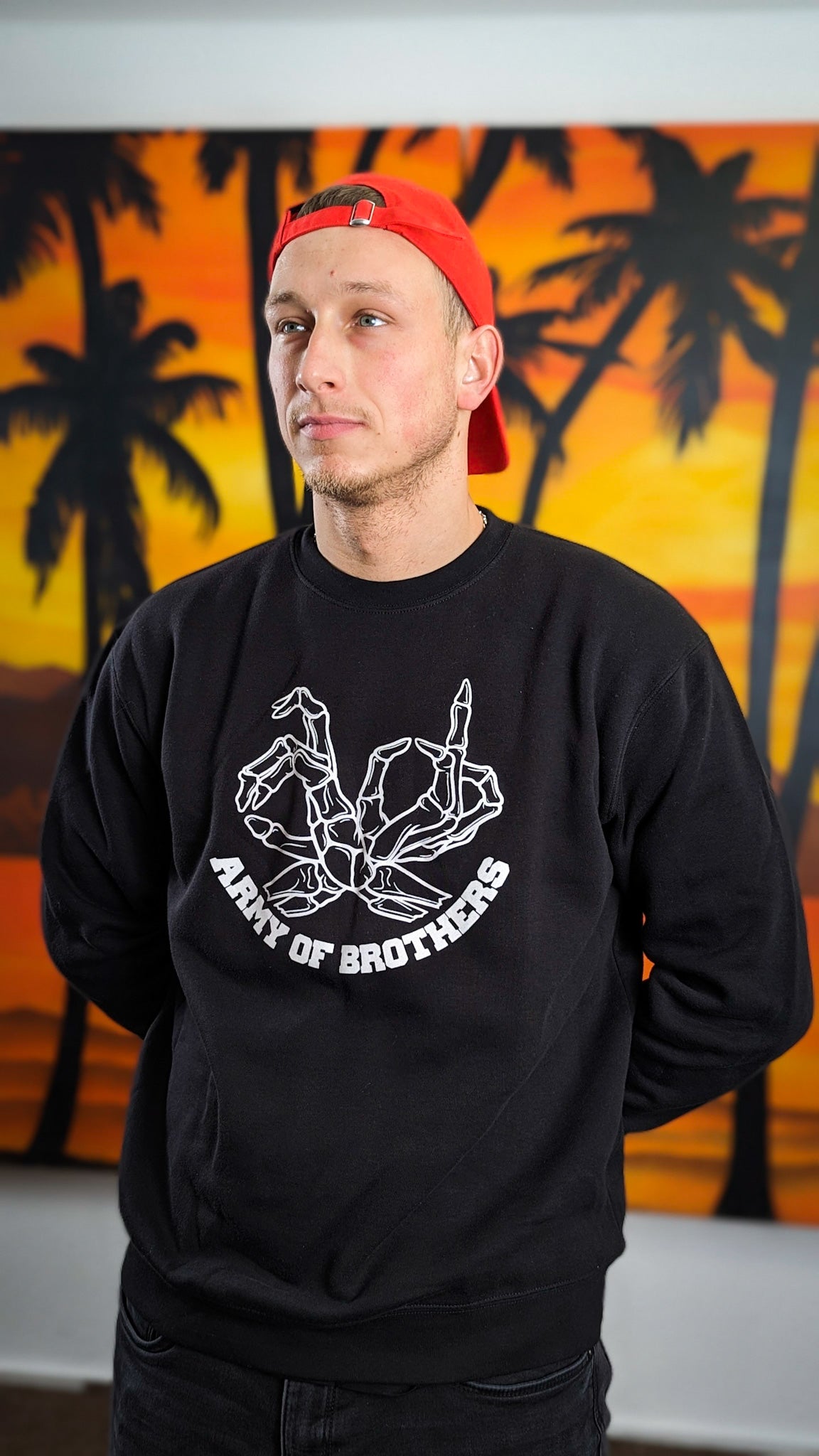 AOB Glow Skelett Crewneck