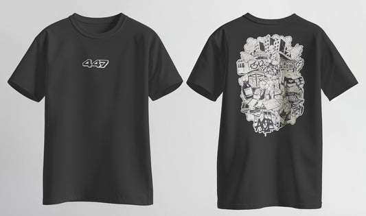 AOB - "447" Oversized T-Shirt (black)